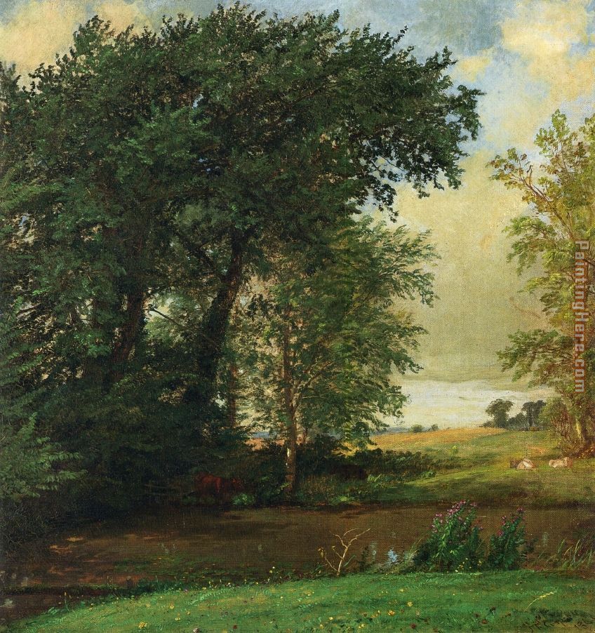 Banks of the River painting - Jasper Francis Cropsey Banks of the River art painting